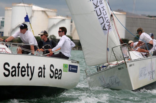 Adam Minoprio wins through to the semi-finals of the Auckland Matchracing Cup © Ivor Wilkins/Offshore Images http://www.offshoreimages.com/